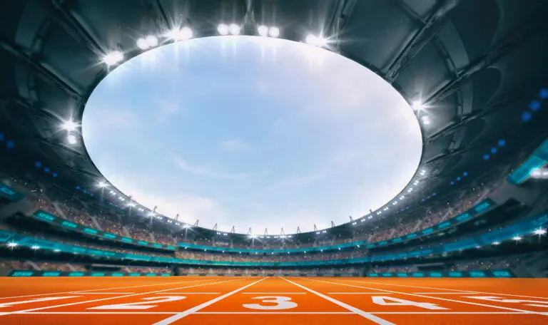 Athletics stadium graphic