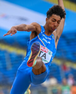 Mattia Furlani of Italy